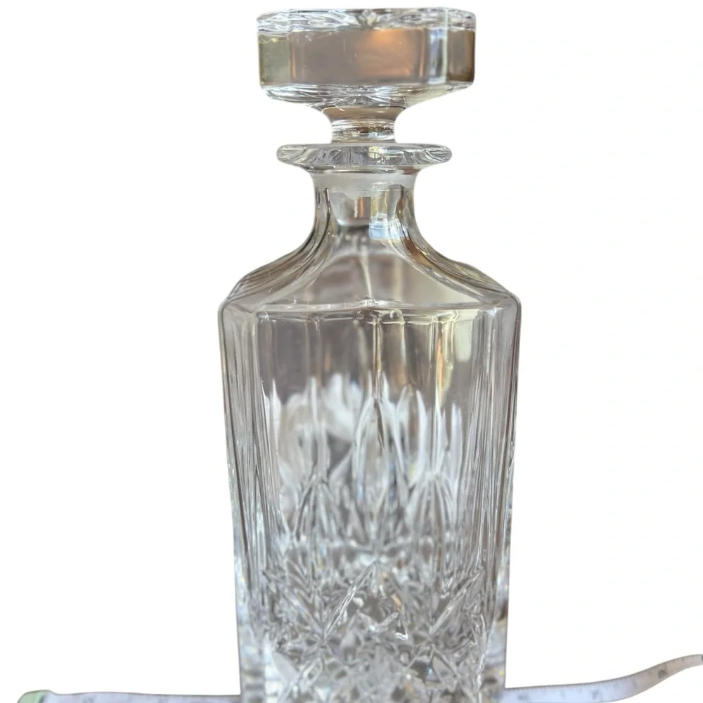 Vintage Cristal D'Arques-Durand Provence Square Crystal Decanter Discontinued